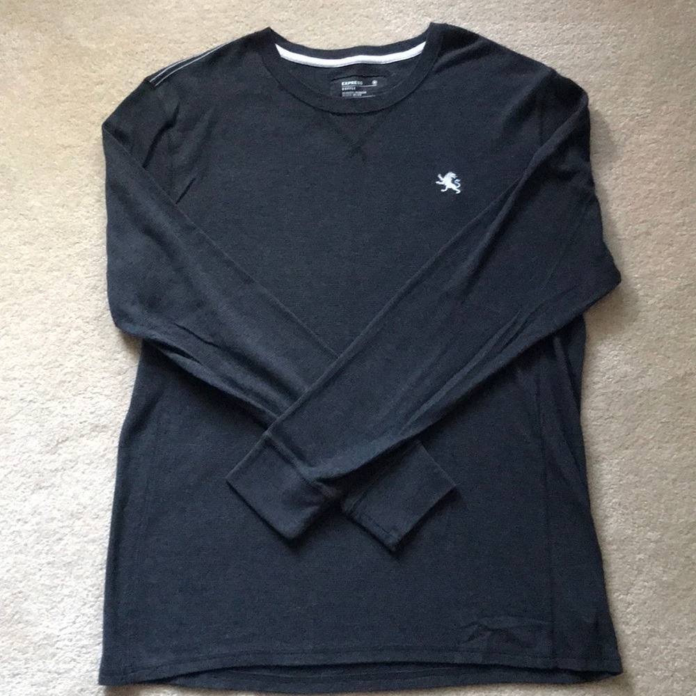 Express Men’s Waffle Long-Sleeve Shirt